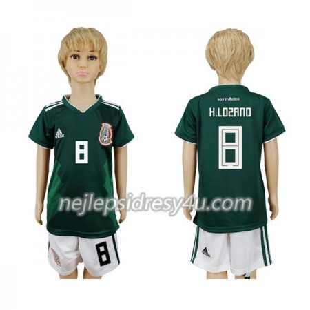 Fotbalový Dres Mexiko H.Lozano 8 Dětské Domácí MS 2018